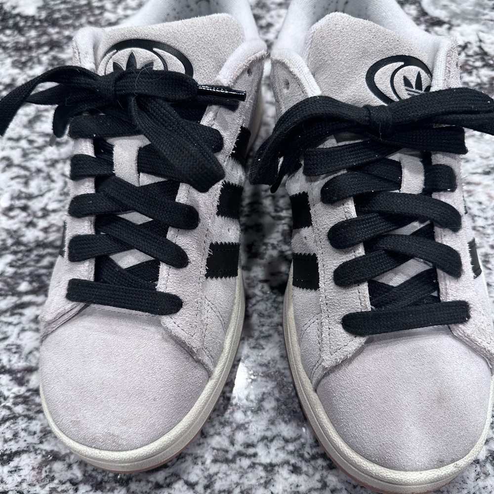 Adidas Women's Black and Gray Sneakers